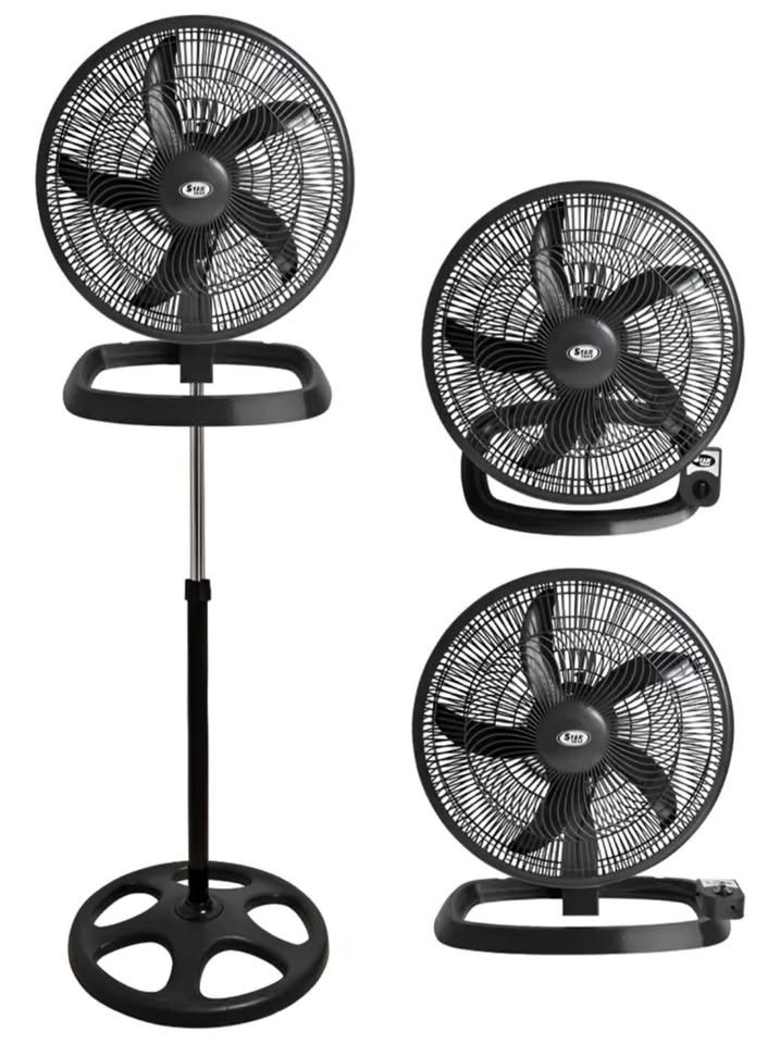 Ventilador 3 En 1 -90 Watts 18 Pulgadas 5 Aspas