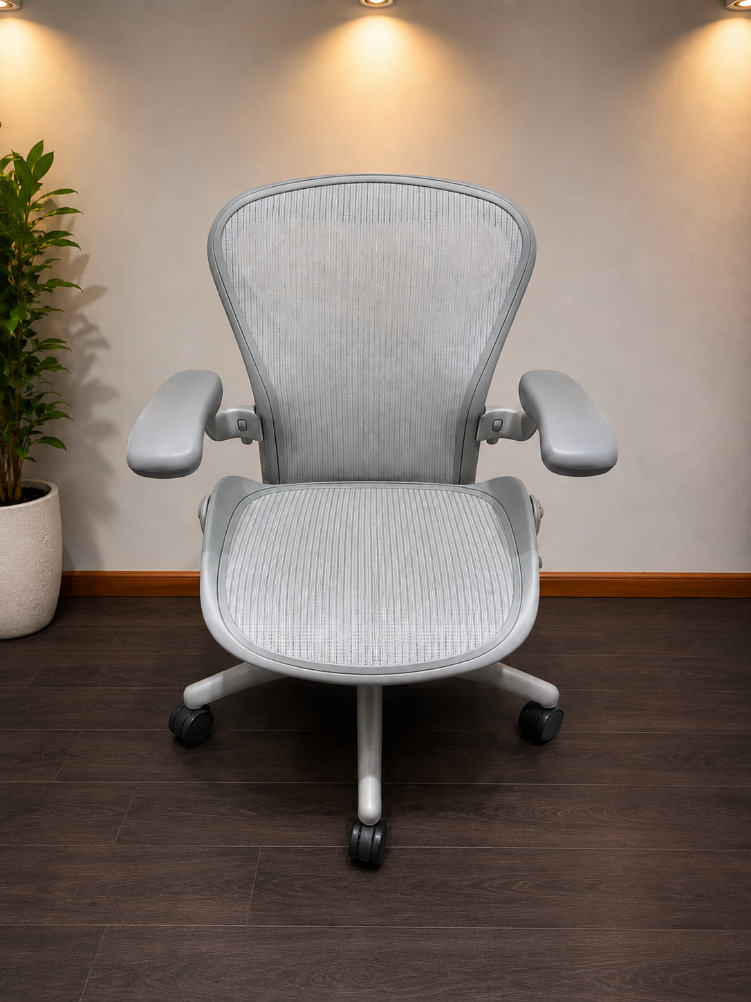 Silla Aeron Herman Miller Talle B Color Beige