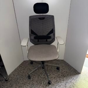 Silla X5 Archivos Activos Gris & Blanca